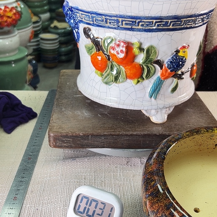 说***好泳坤堂石湾花盆陶瓷