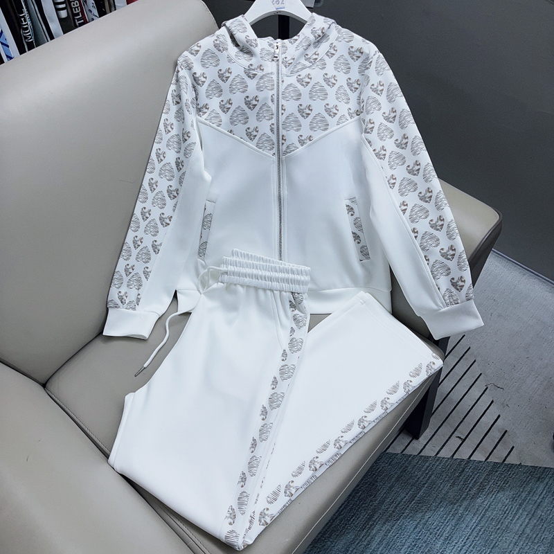 172#A 深圳南油原创新款2025时尚运动春秋洋气休闲百搭女士套装