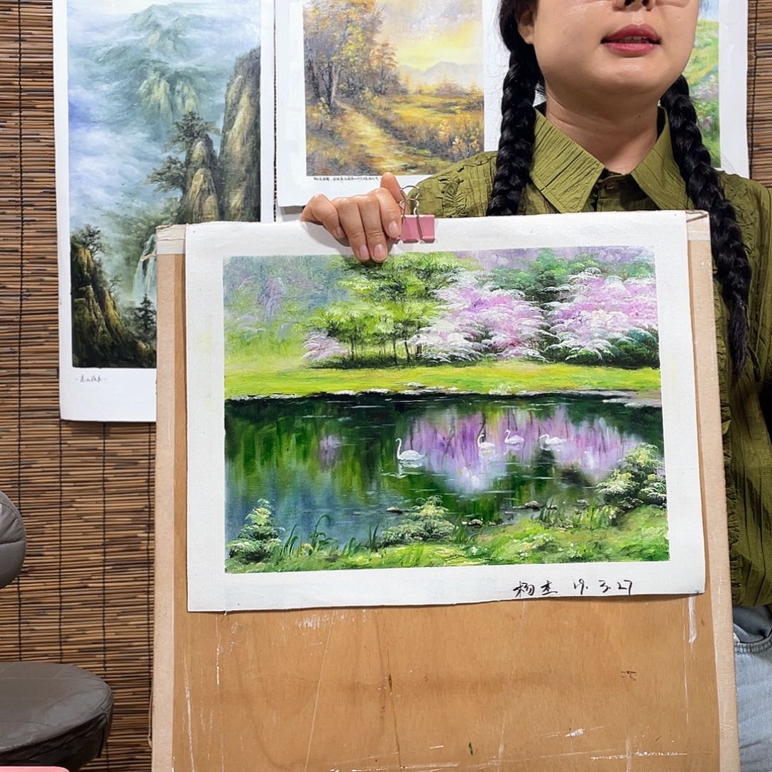 油画薇爽恭喜竞拍成功！