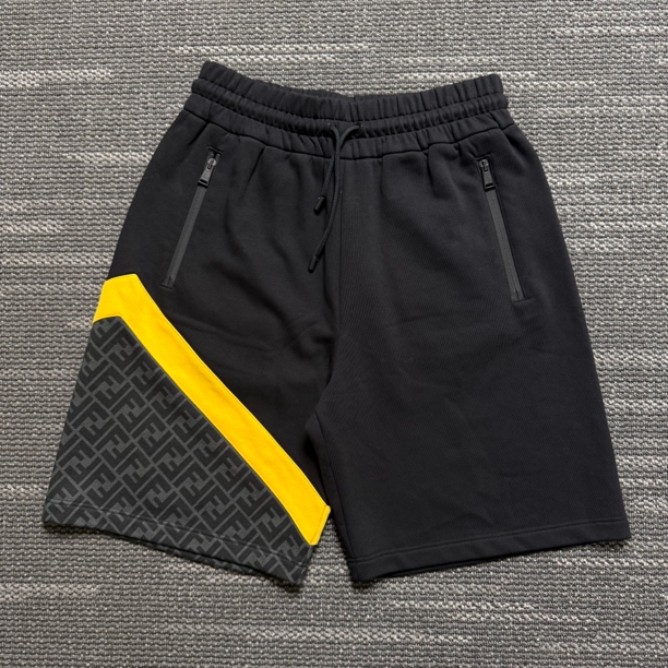 未使用 FENDI/芬迪 拼接FFLogo纯色休闲短裤/尺码S/8831