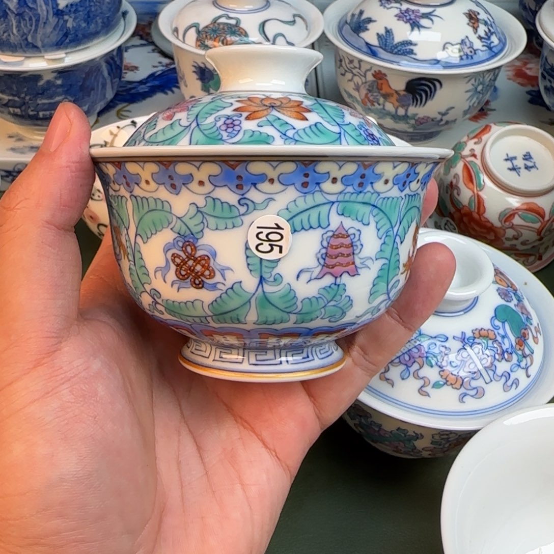 彦祖纯手工手绘茶具195