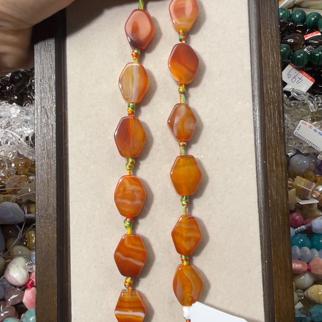 玛瑙/玉髓散珠缠丝玛瑙片