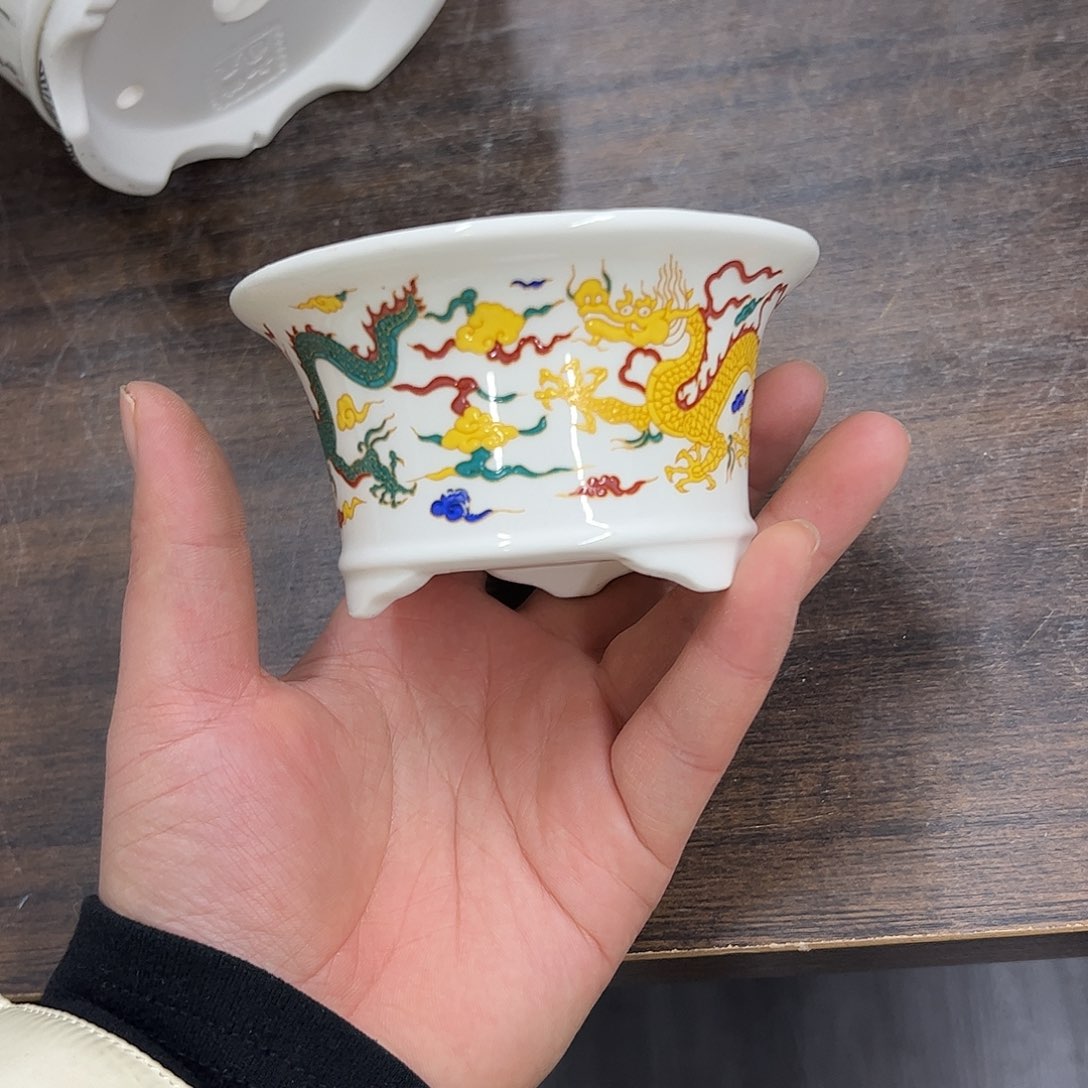 紫砂花盆103号微瑕9.5/5cm