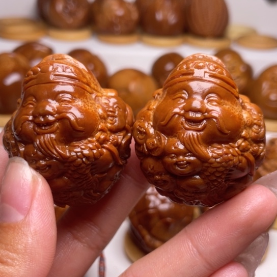 小***七橄榄核手串/手链龙财一对