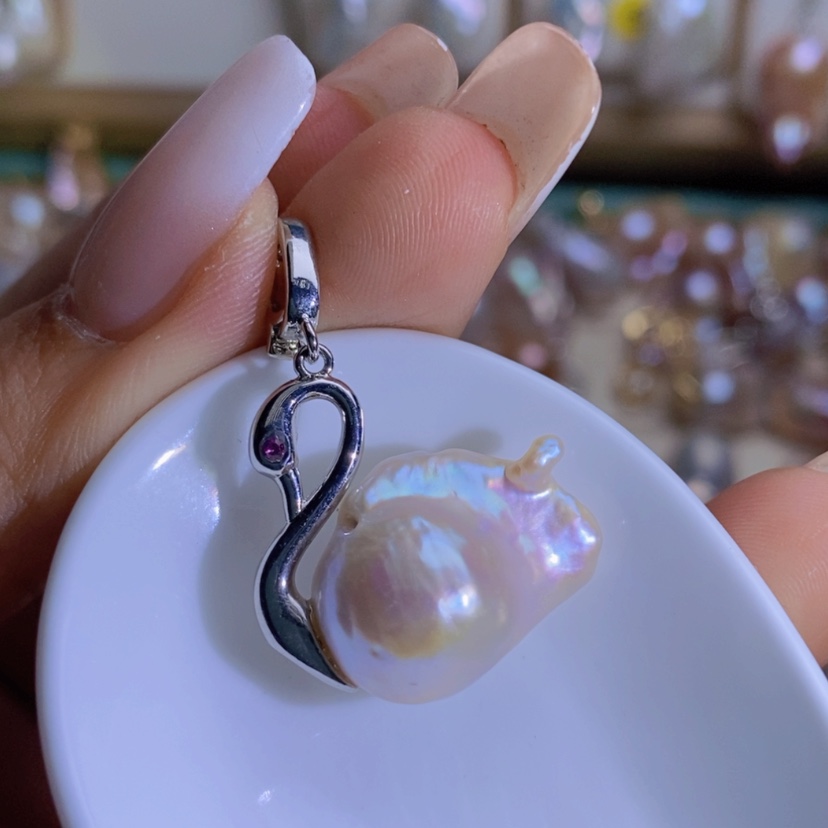 【闪购商品】淡水珍珠天然珍珠（微瑕）合金