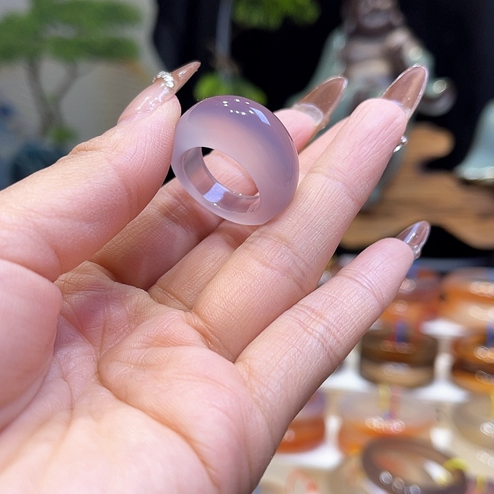 玛瑙/玉髓戒指未镶嵌