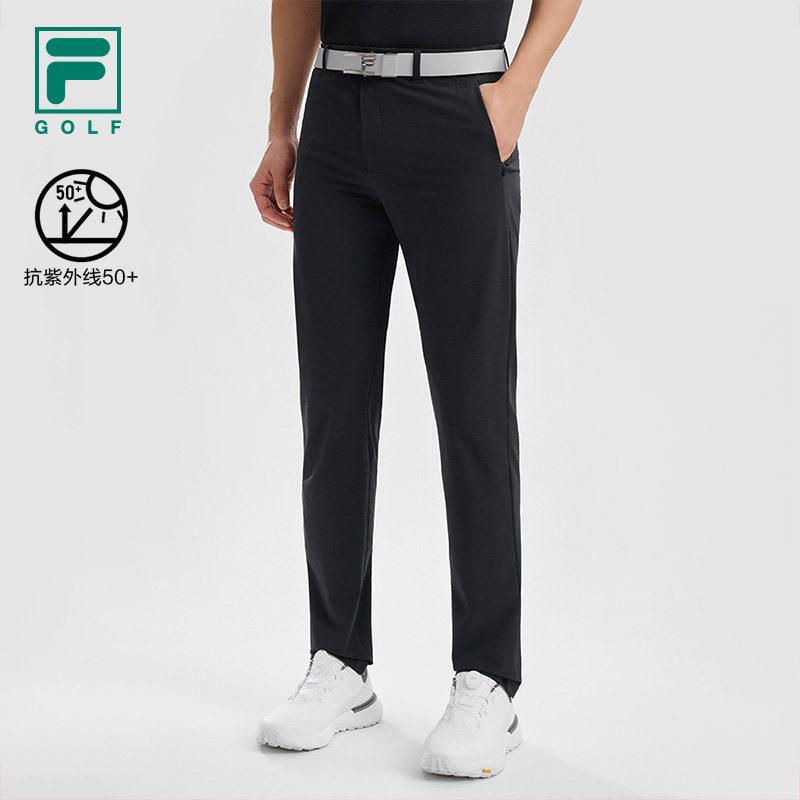 FILA斐乐高尔夫男士商务裤26新款夏季梭织弹力直筒裤A11M625807F