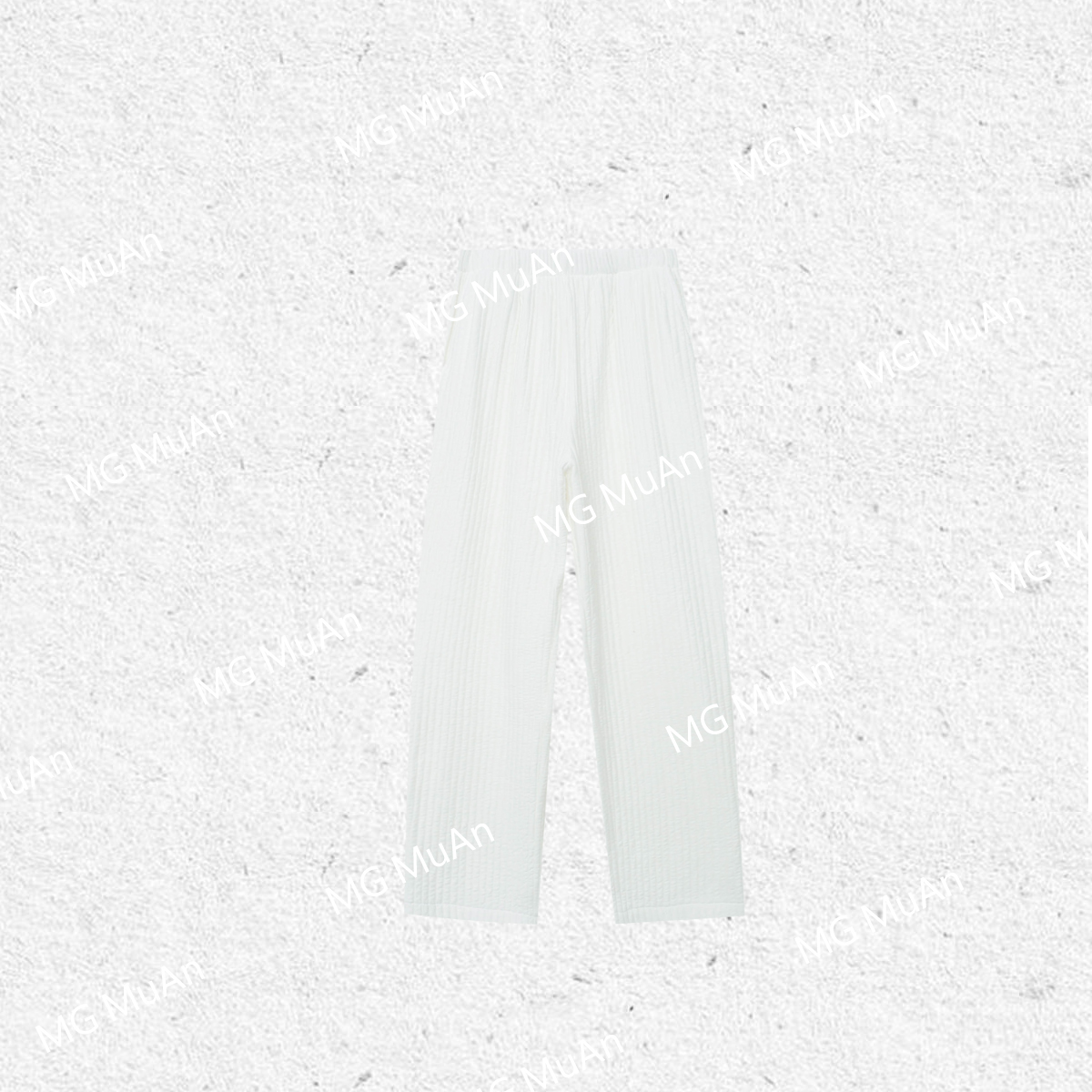 木小妹MUAN：《休闲三宅裤》定制宽松高级简约棉裤阔腿裤女DG3-8895