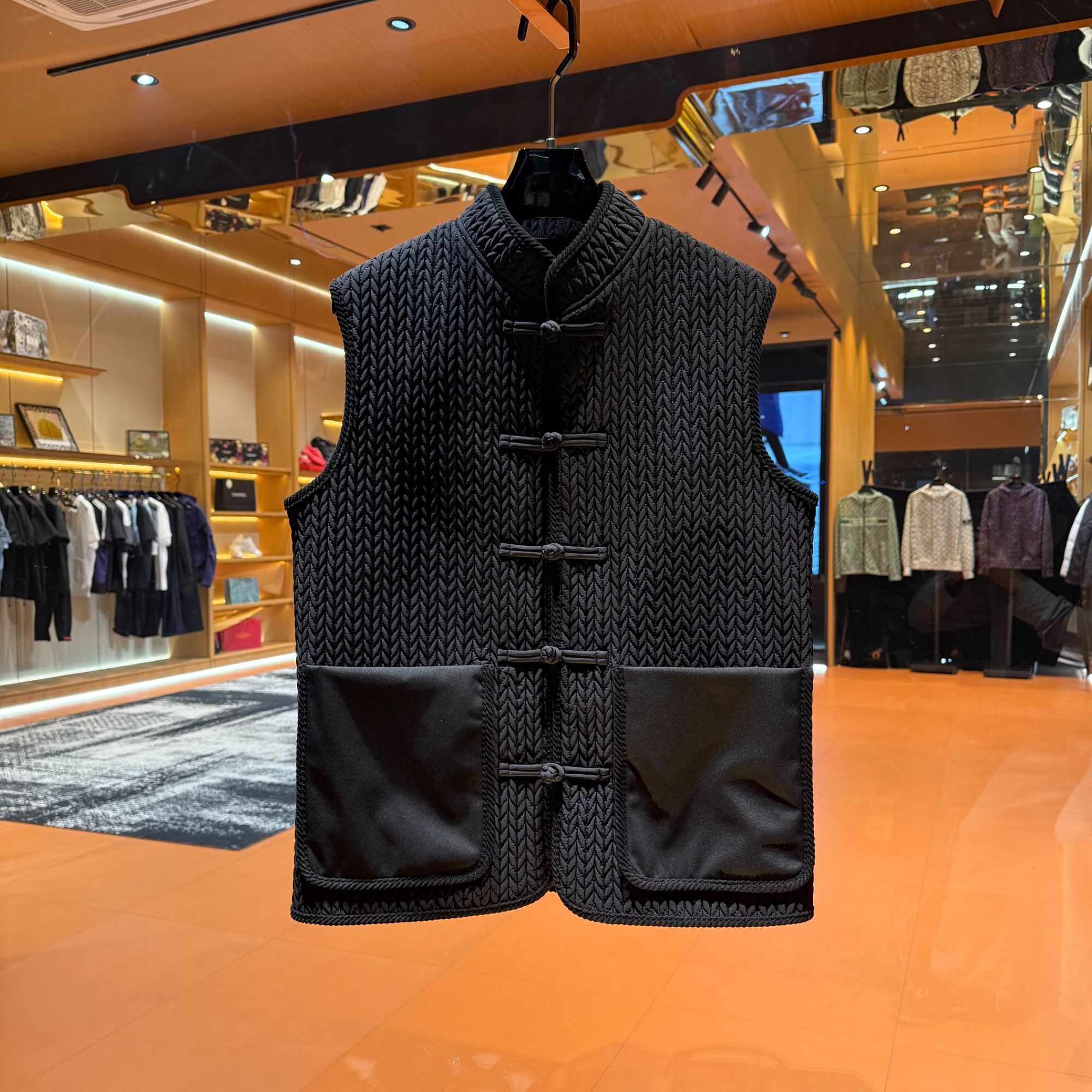 「H9886」“国风麦穗马甲”新中式无袖休闲复古坎肩秋季马甲外套