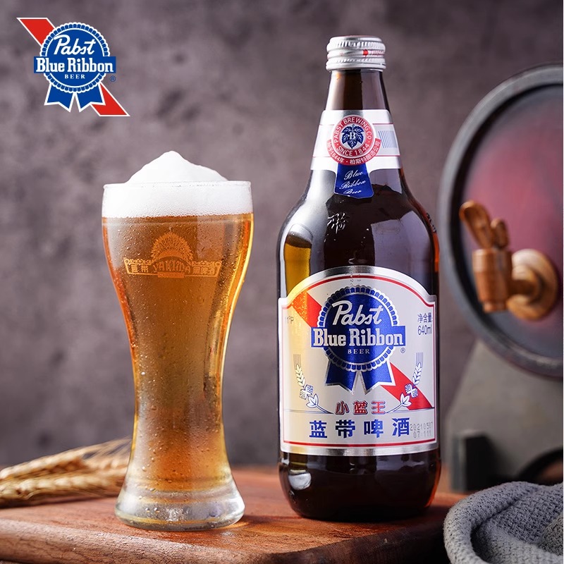 蓝带啤酒640ml*6（箱/新老包装随机发货）