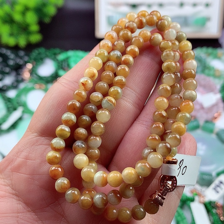 翡翠未镶嵌颈饰项链