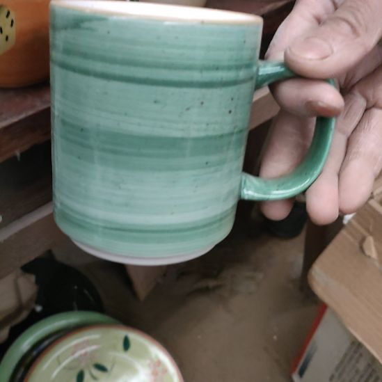 白瓷水杯子陶瓷摆件