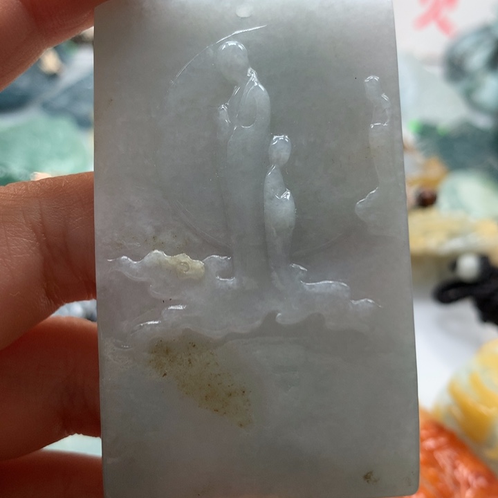 翡翠颈饰未镶嵌保真天然A货翡翠