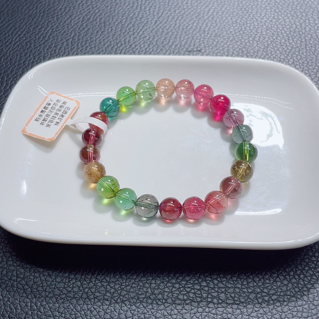 未镶嵌手链碧玺8.8mm左右