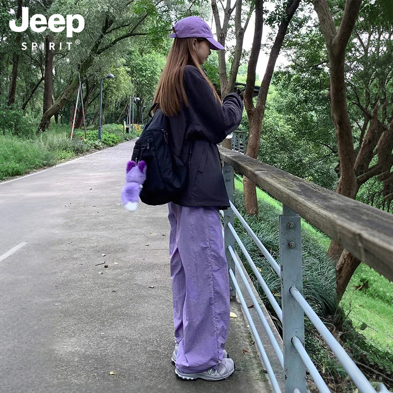 吉普JEEPSPIRIT冲锋裤女款爆款2025新款情侣户外徒步休闲登山裤