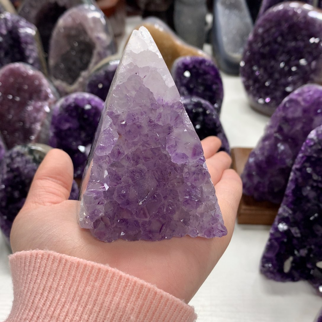 紫晶摆件未镶嵌水晶