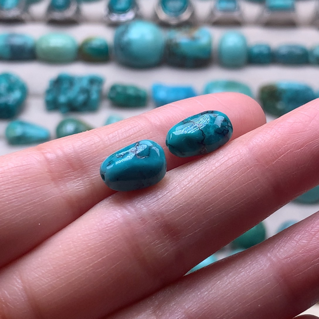 未镶嵌绿松石挂件老*