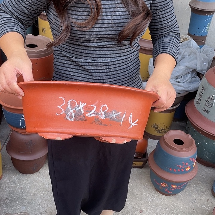 38红椭圆花盆紫砂花盆紫砂