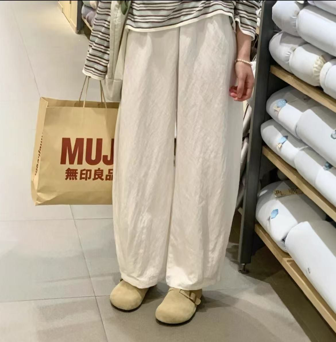 8217  Chao简单推荐  简约气球休闲裤