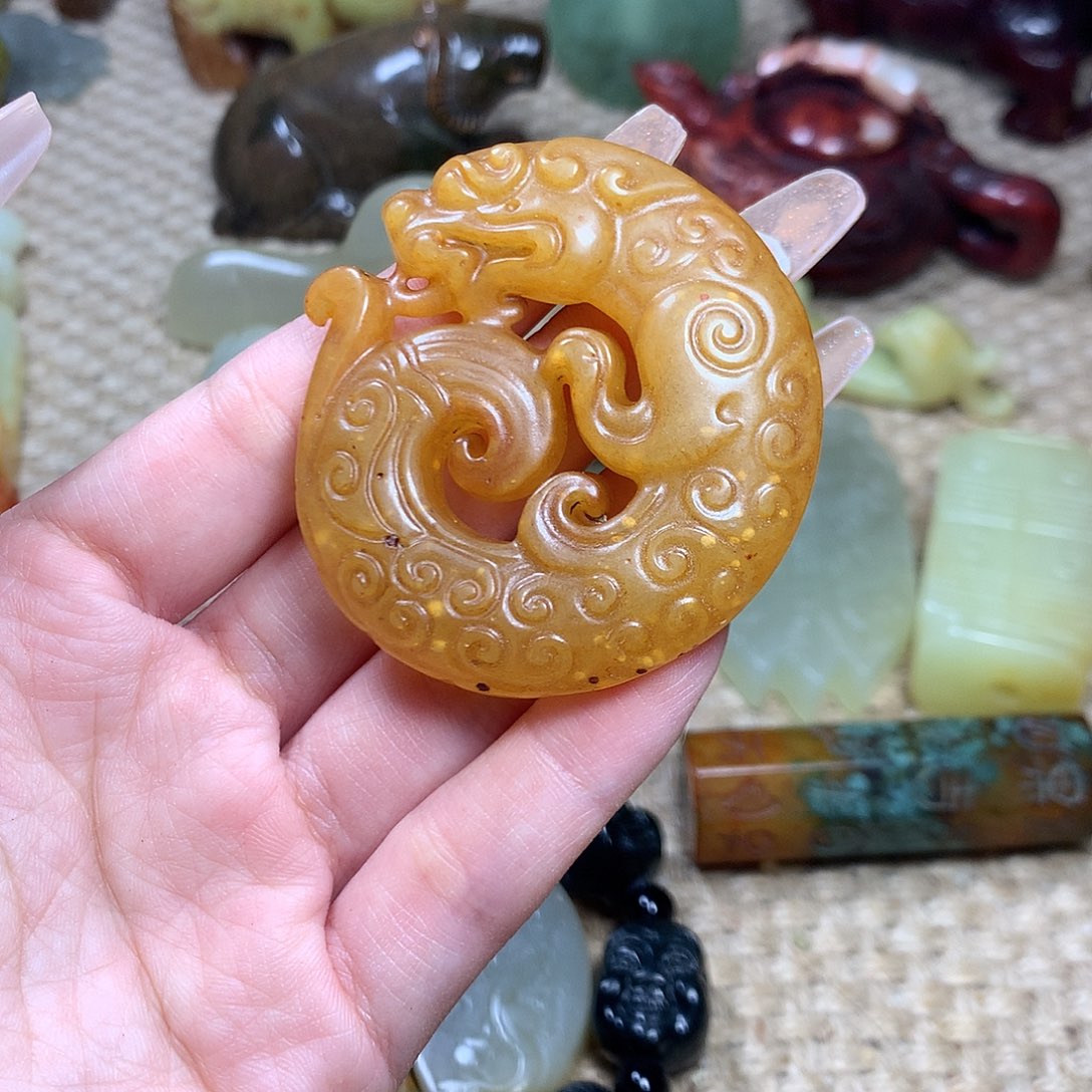 白玉菩提吊坠挂件