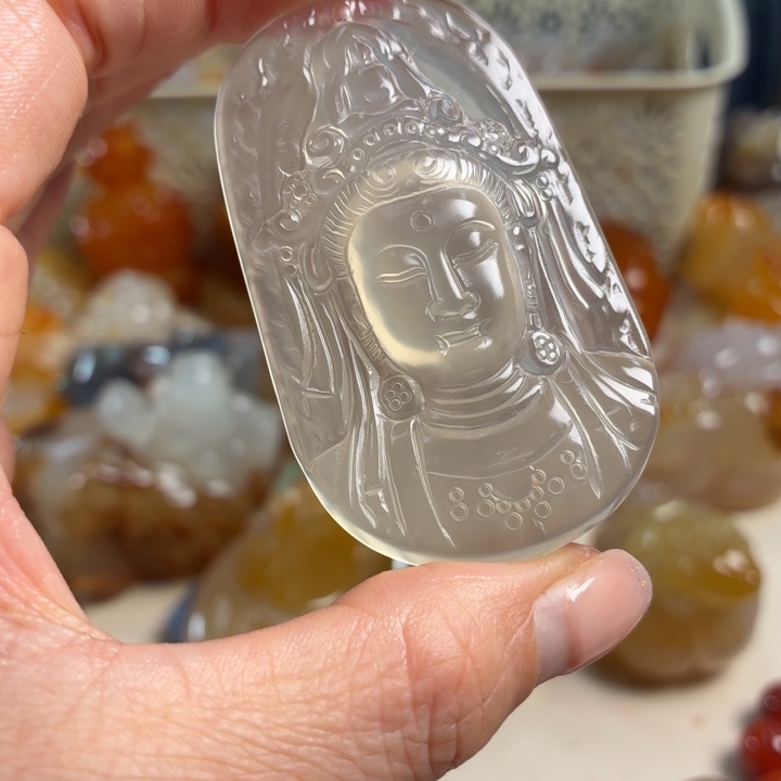 玛瑙/玉髓未镶嵌吊坠(不含链)