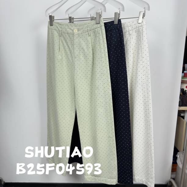 【SHUTIAO】2025夏季：新款小众设计款裤子B25F04593