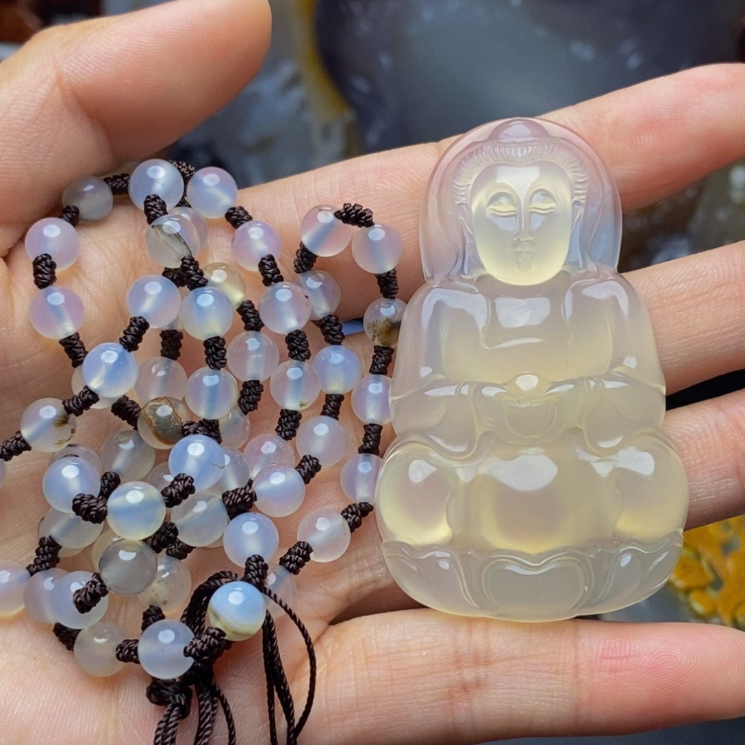 玛瑙/玉髓挂件未镶嵌博*