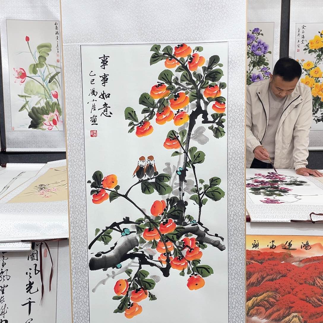 国画纯手作品手绘