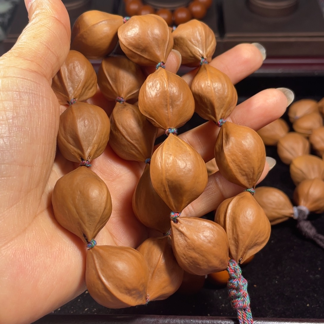 橄榄核手串/手链2.0+三花原皮18颗