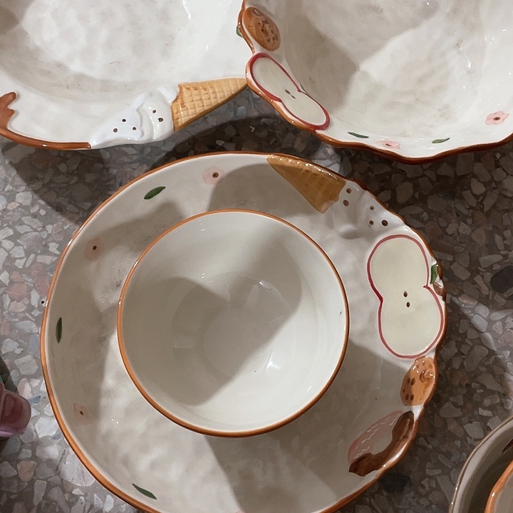 微瑕陶瓷完美主义者勿拍2碗3盘