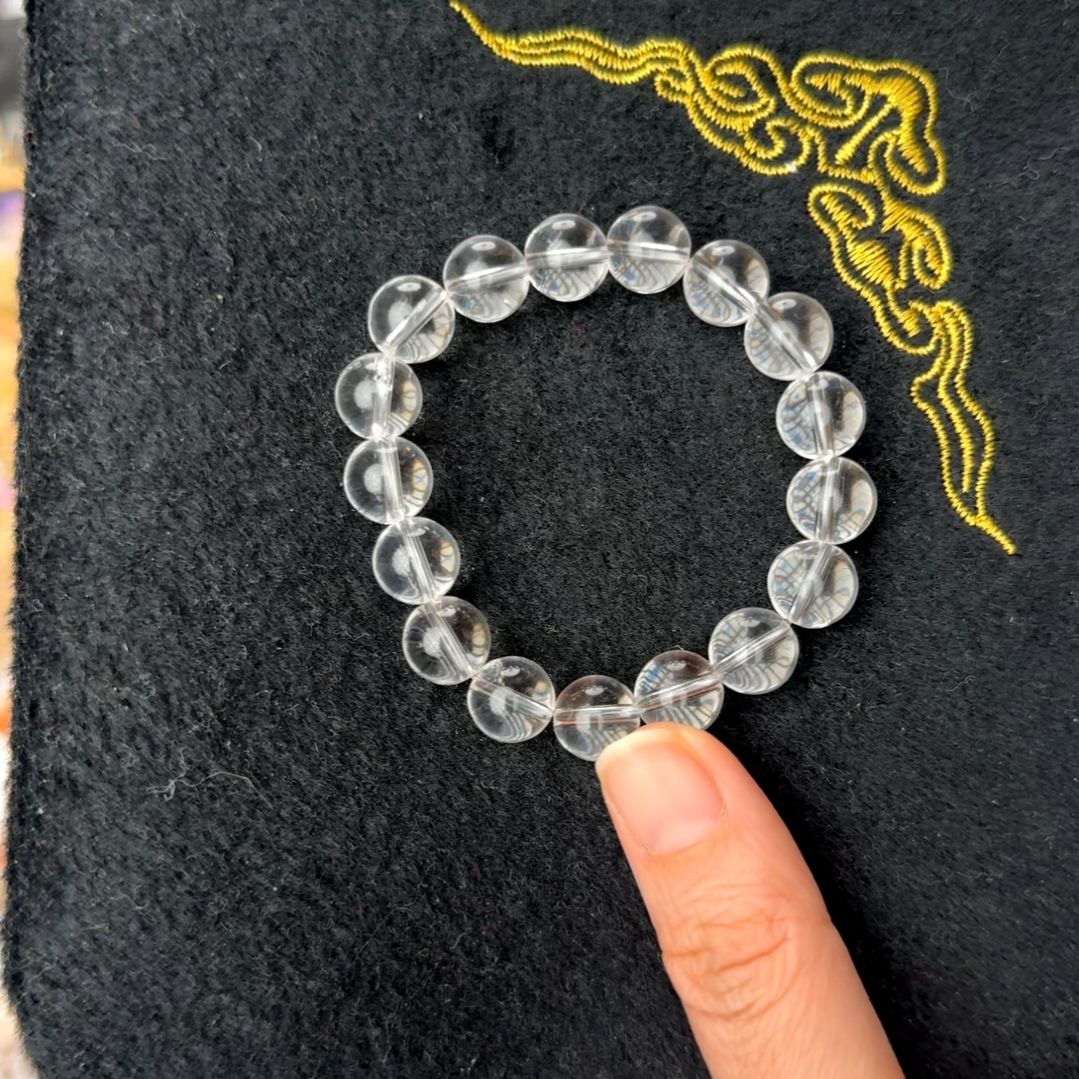 水晶手链未镶嵌丫*素圈