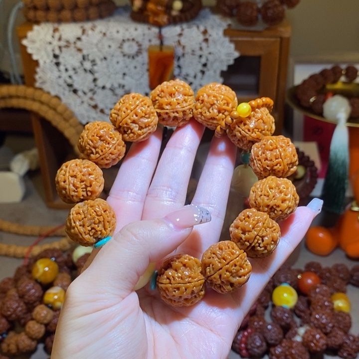 ****君手串金刚菩提205半玉华满肉安娜籽一物