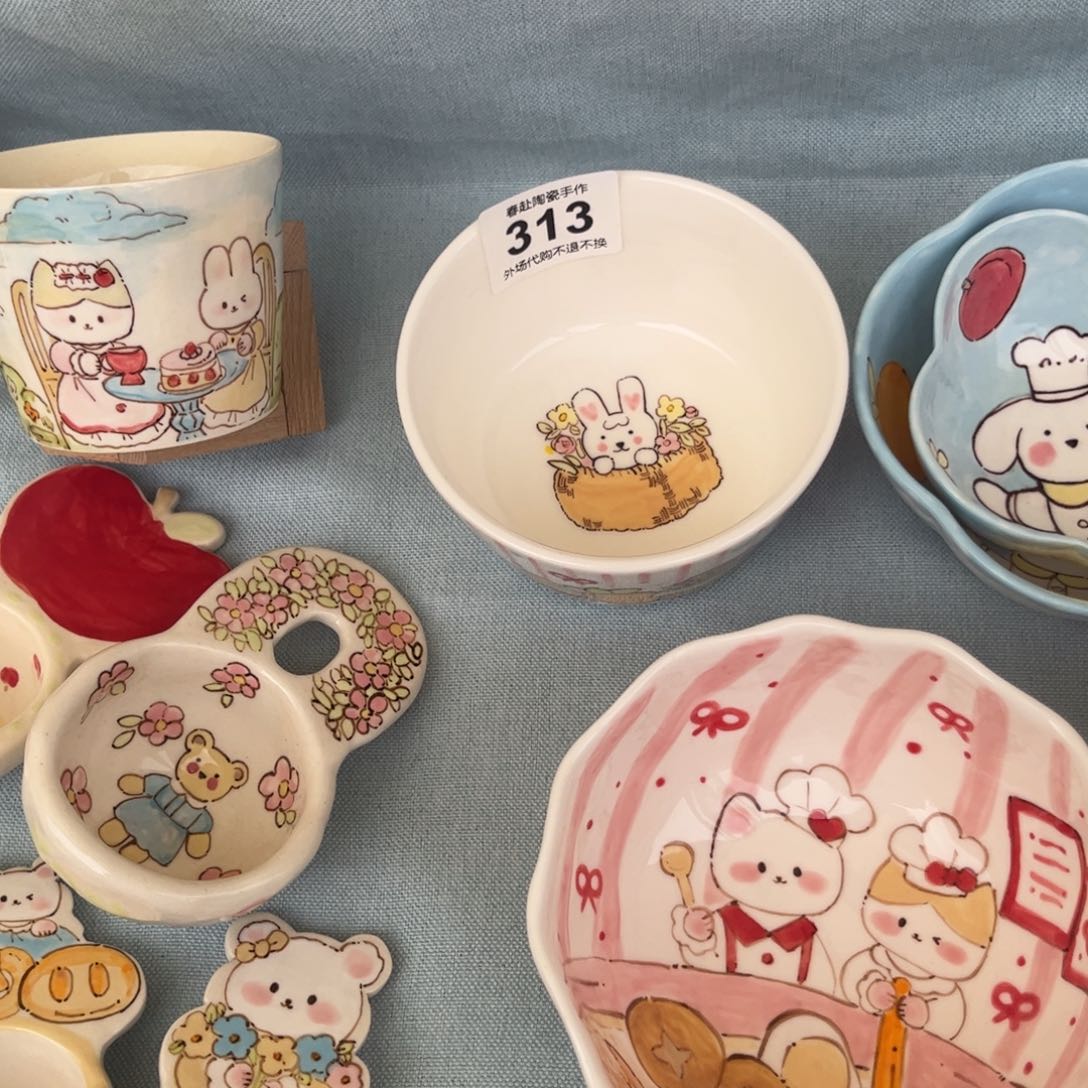 ?*?313手作痕迹，陶瓷陶瓷