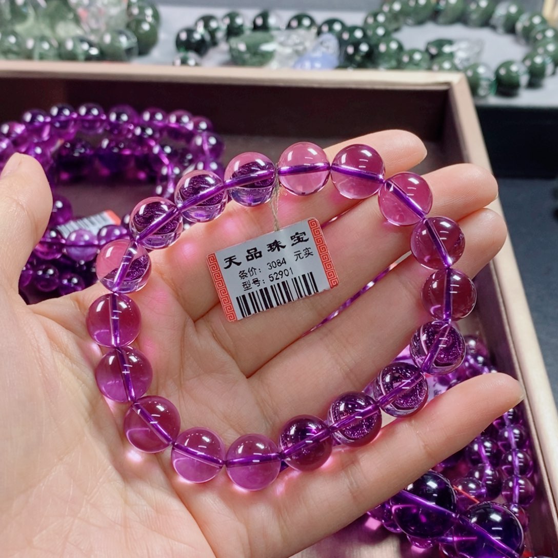 陶****未镶嵌手链水晶紫水晶52901