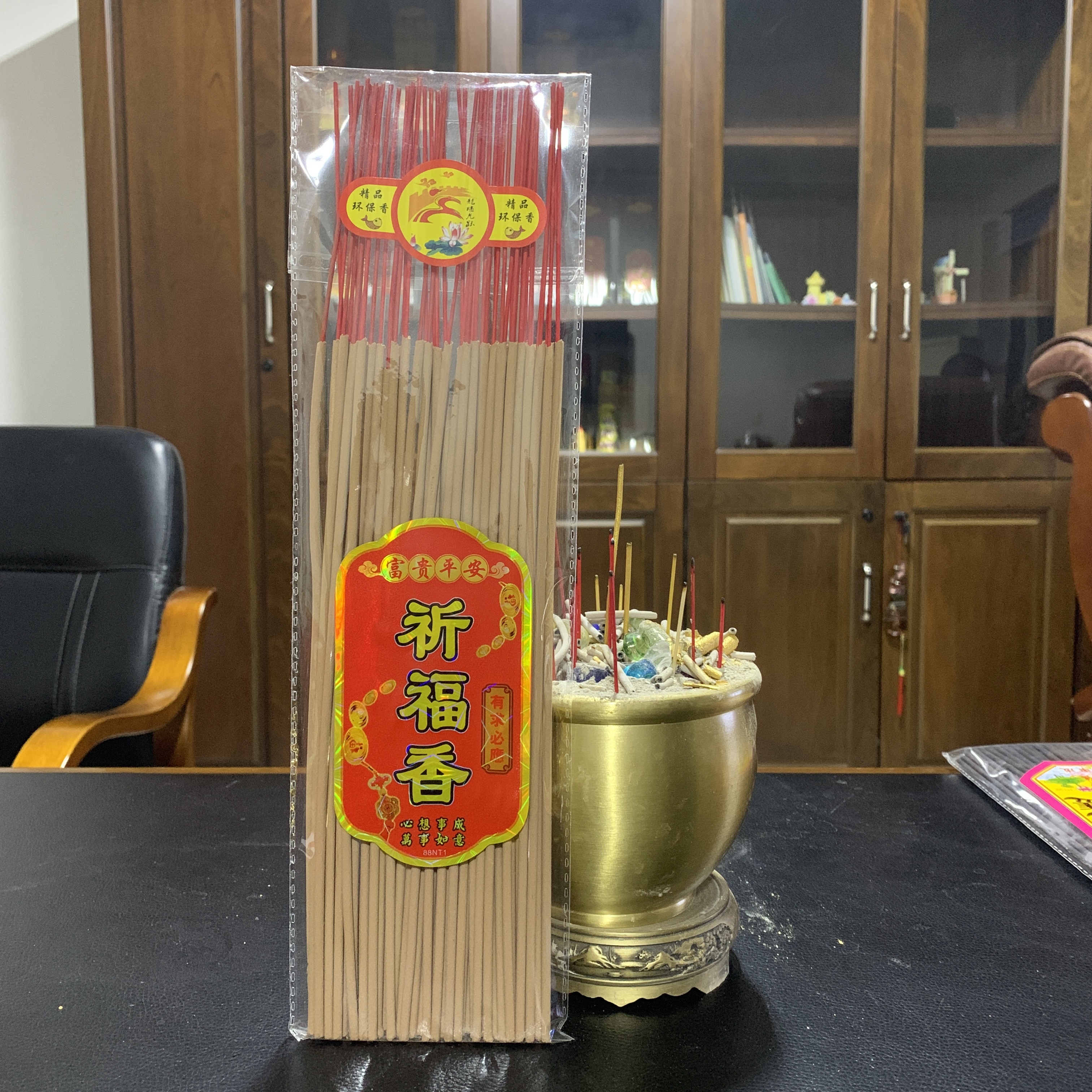 纯天然手工檀香柏木香无烟香竹签香家用佛堂礼佛供奉微烟拜神香