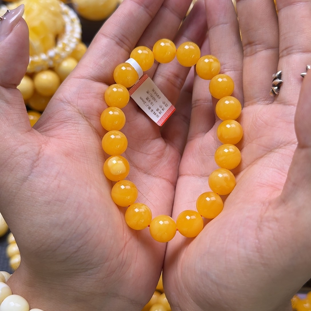 未镶嵌蜜蜡珠宝奇石同料12mm