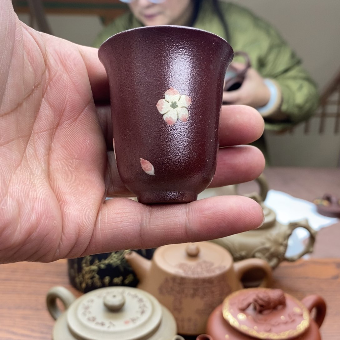 红泥茶壶中*龙红泥柴烧闻香杯