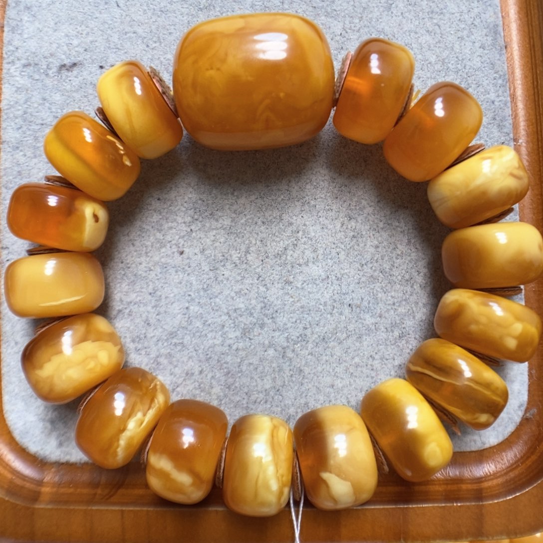 蜜蜡手串未镶嵌蜜蜡
