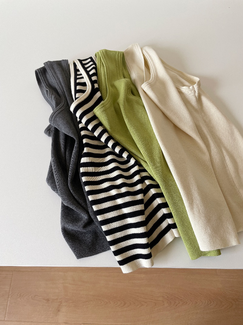 【王小姐】盐系“二穿”冰爽丝面料针织背心流行休闲服