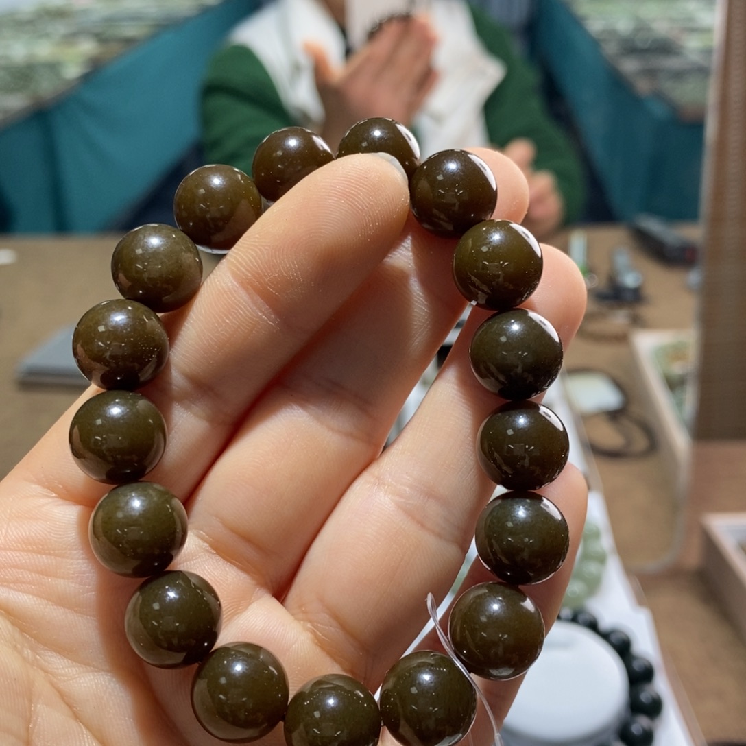 和田玉未镶嵌手链112