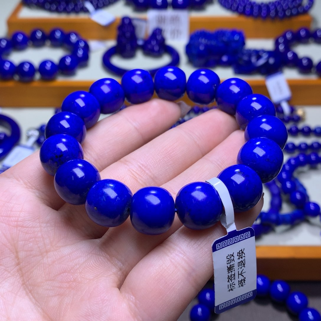 青金石手串未镶嵌13m