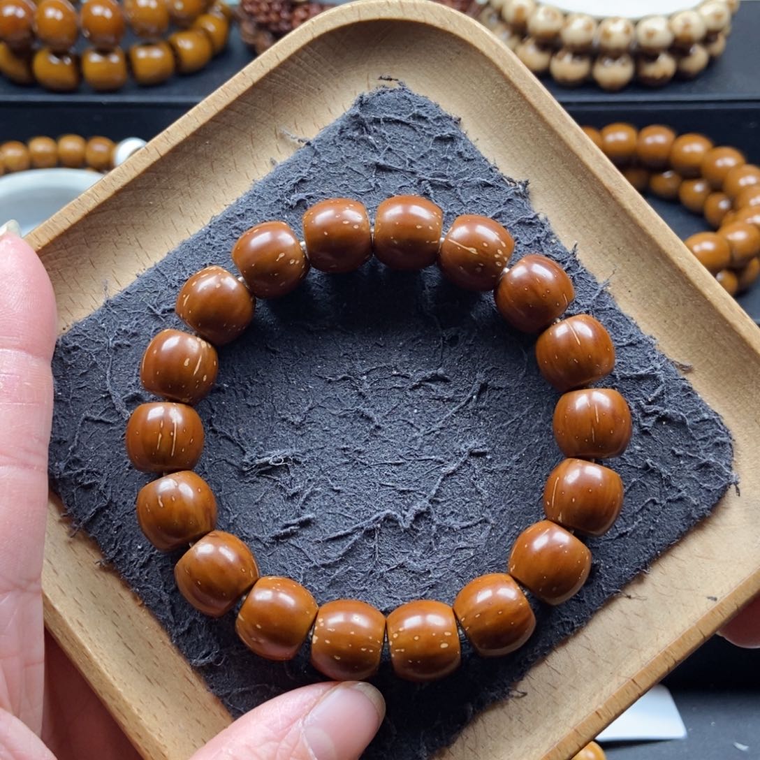 紫金鼠手串13mm实心直切