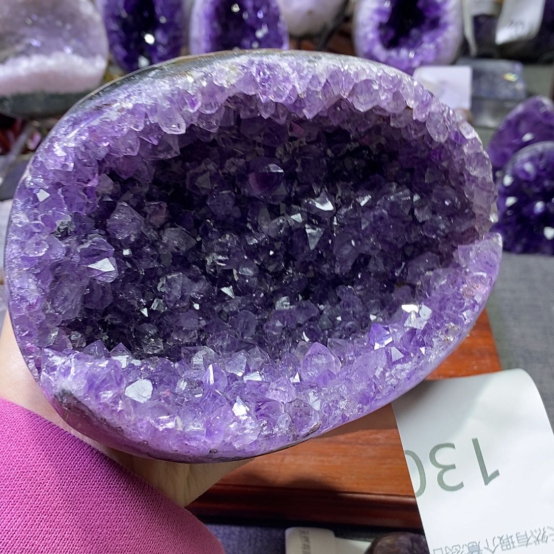 紫晶未镶嵌珠宝半成品