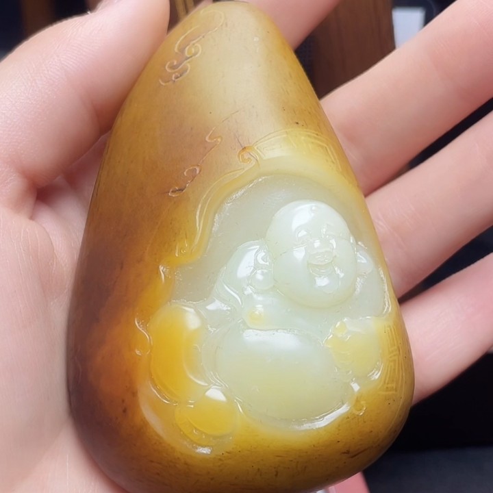 和田玉玉石挂件T1110拍一发一