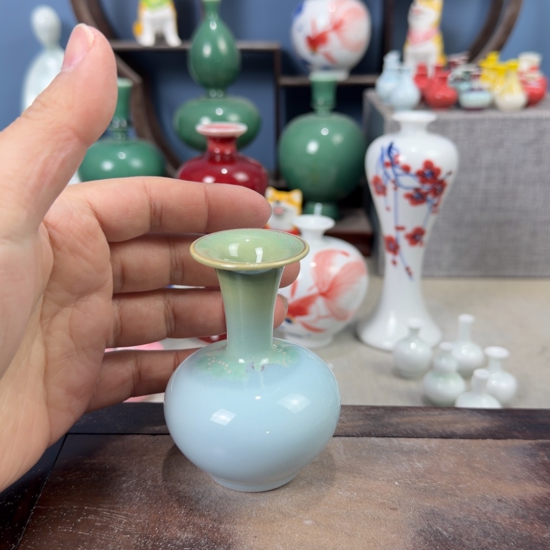 陶瓷手工小花器摆件