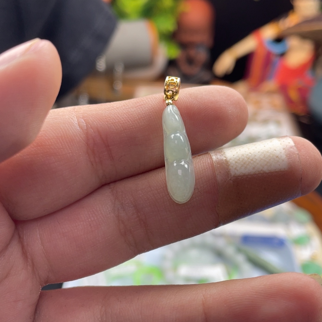 翡翠银S925镶嵌颈饰111