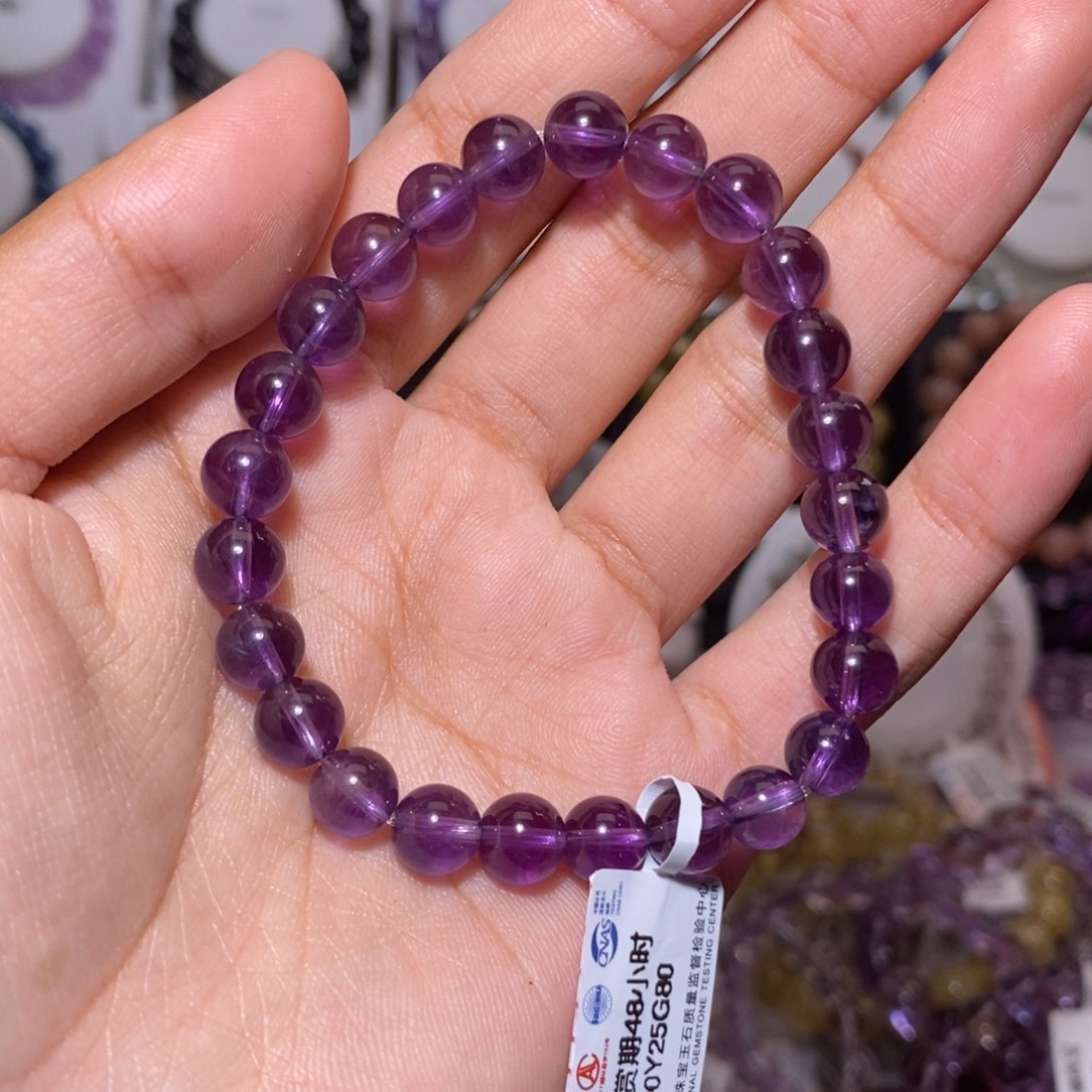 【闪购商品】水晶手串未镶嵌j*q乌拉圭7.5mm