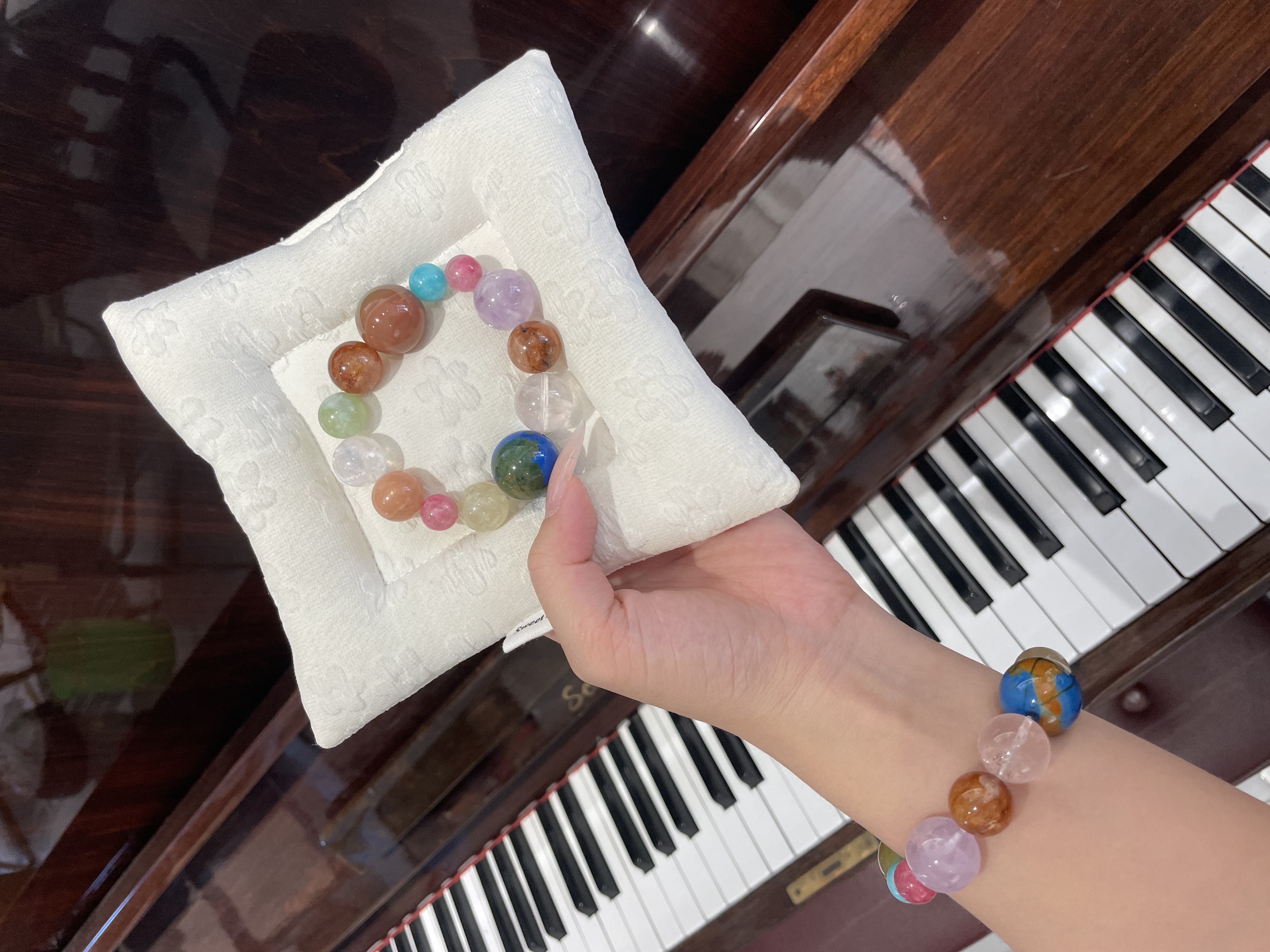 【漫游星球】耶耶原创设计天然多宝水晶手串女士单圈