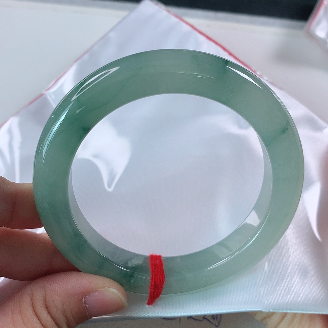 未镶嵌手镯翡翠泥鳅背冰飘花222