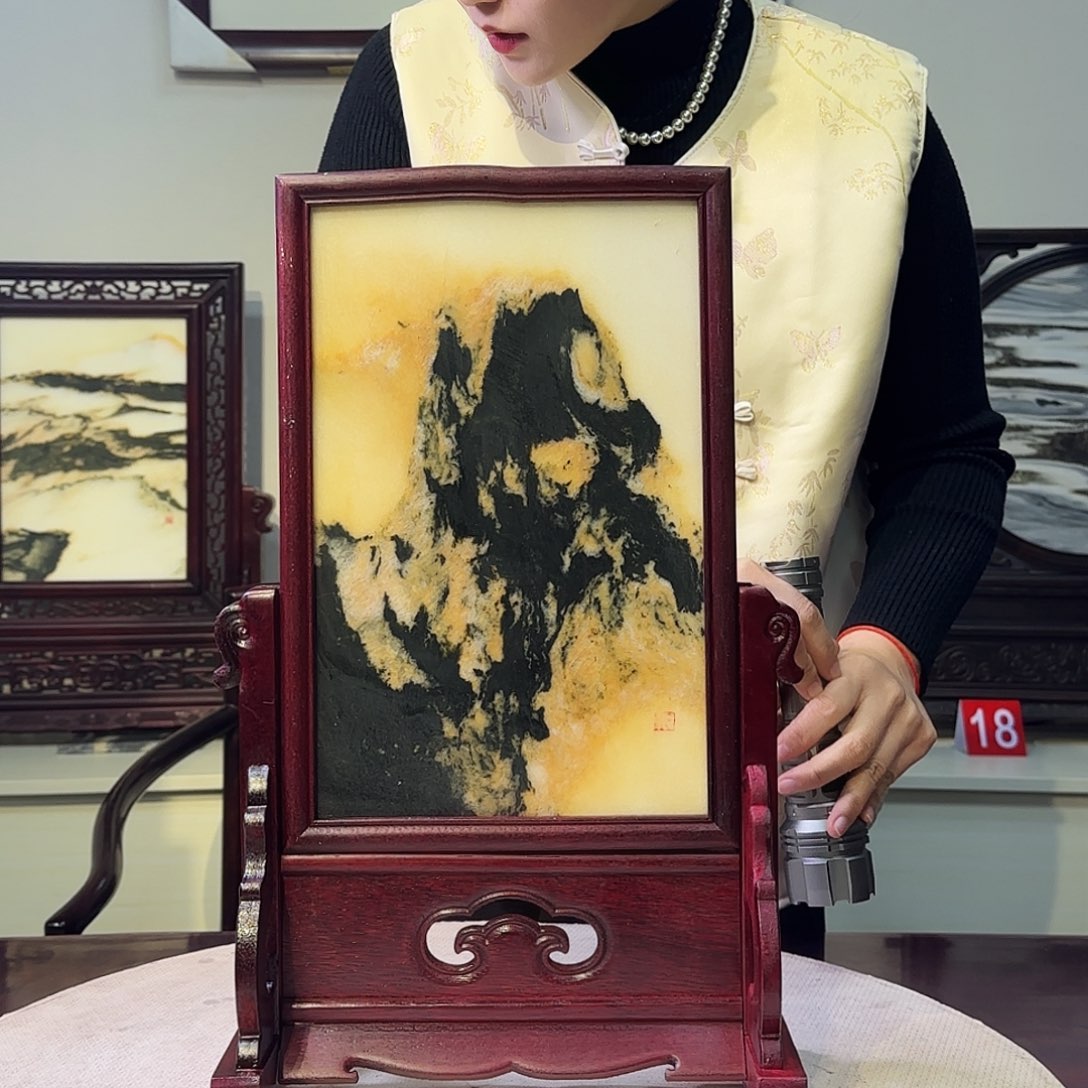 石材天然大理石画28×44